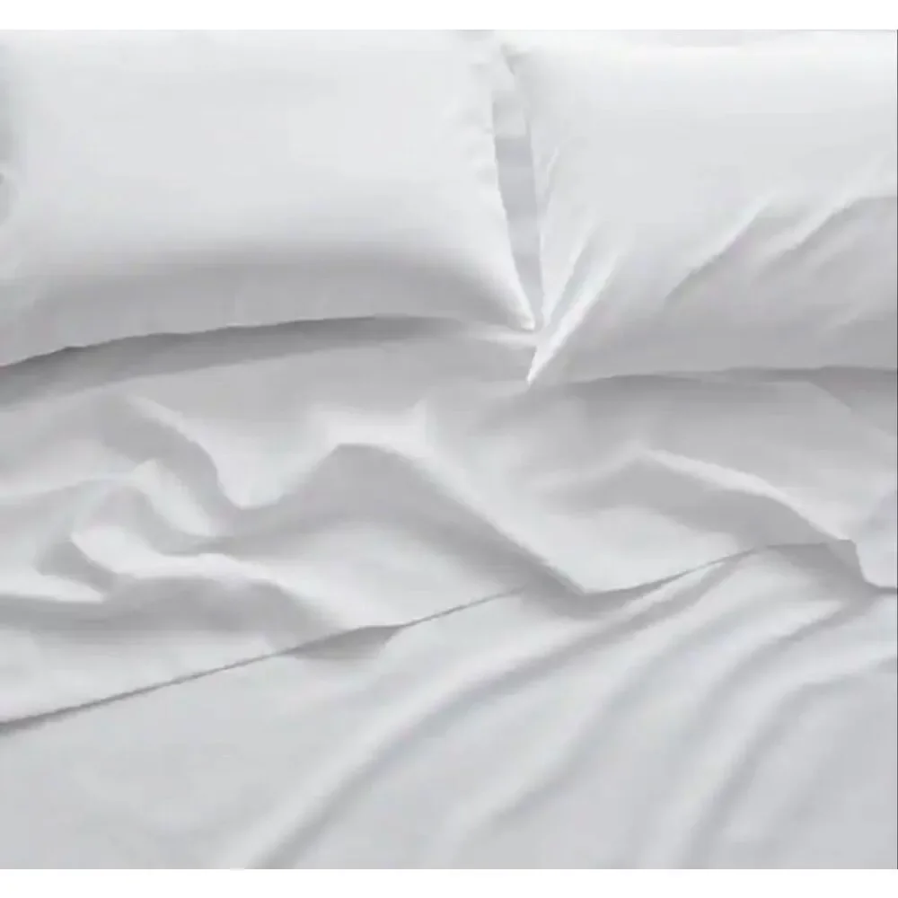 Company Store Legends Hotel Cotton Wrinkle-Free White Sateen Twin XL Sheet Set